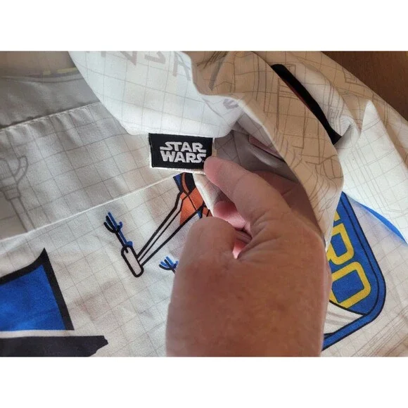 Star Wars Pillowcase Rebel Reversable Jedi Rebel Pilot Sith Millennium Falcon - Picture 7 of 7